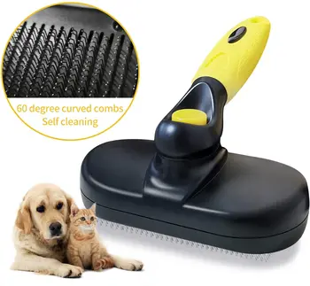 

Eguled Dog Slicker Grooming Brush Cat with Short to Long Hair Removes Supply ShedingPet Comb Tool for Furminator Large Dog