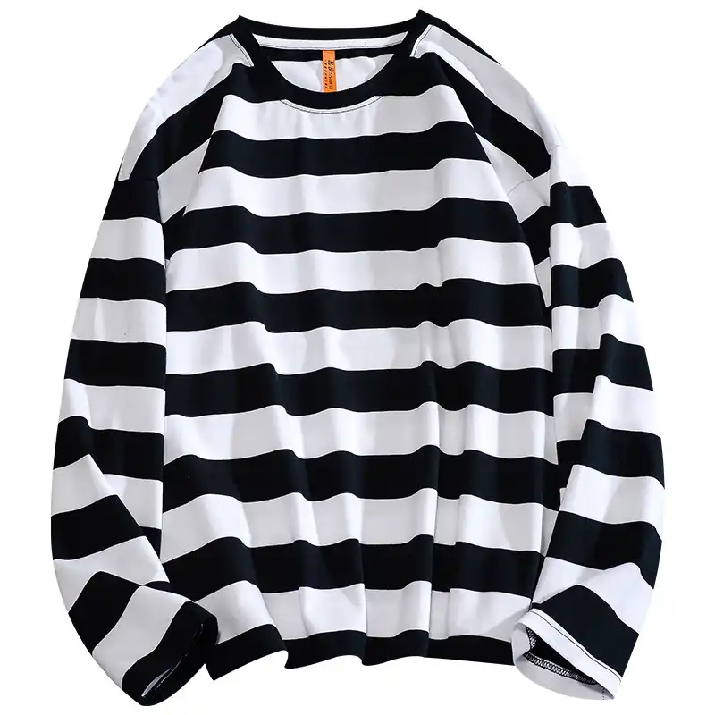 Polera rayada blanco y negro Clearance