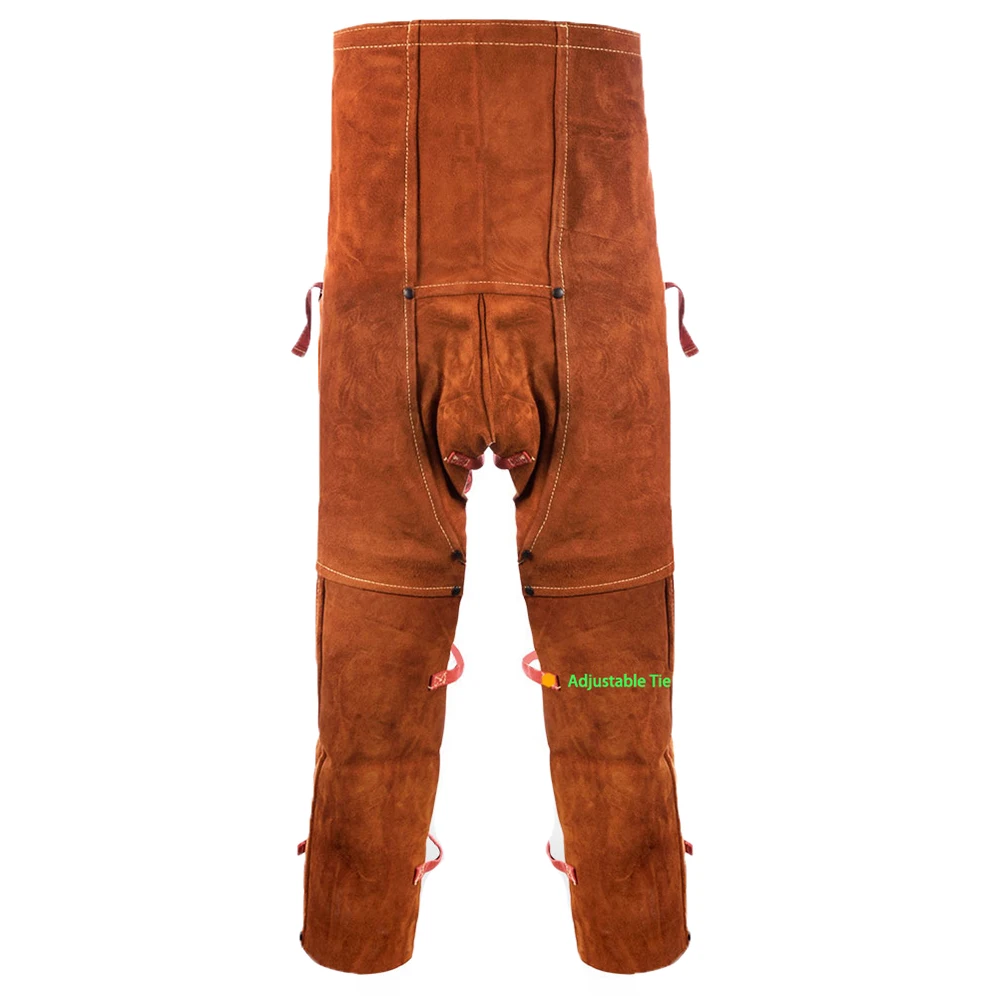 CowSplitLeatherChapsWelderTrousersFRApronFireProofClothing