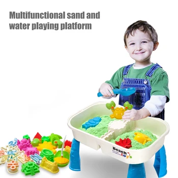 

Plastic Non Toxic Seaside Shovel With Activity Table Outdoor Sandbox Storage Room Dredging Tool Beach Sand Toys Set Digging Pit