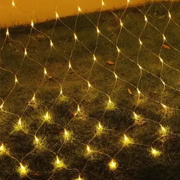 

Super Bright Net Mesh Fishing Net Lamp Flashing String Lights Outdoor Festival Waterproof Xmas Decor Durable 320led 3X2M Garden