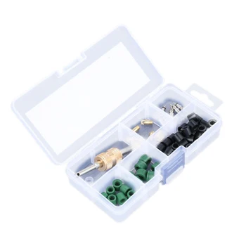 

Car A/C Valve Cores Ac Hose Rubber Gaskets Assortment Kit Remover Tool for R134A R12 R22