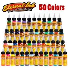 50 цветов, набор, краска для тела, набор чернил для татуировки, Перманентный макияж, цвет, пигмент, брови, тату, краска для тела, инструменты для макияжа чернил