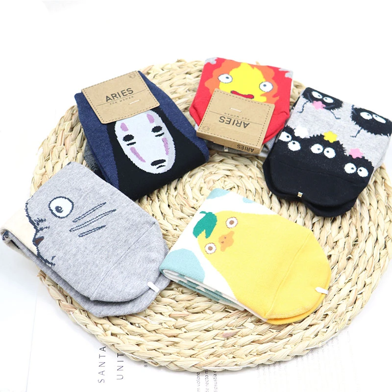 2 Paar Fuchssocken Damen - Süße Cartoon Socken Baumwolle Wadenhöhe Größe 36-43