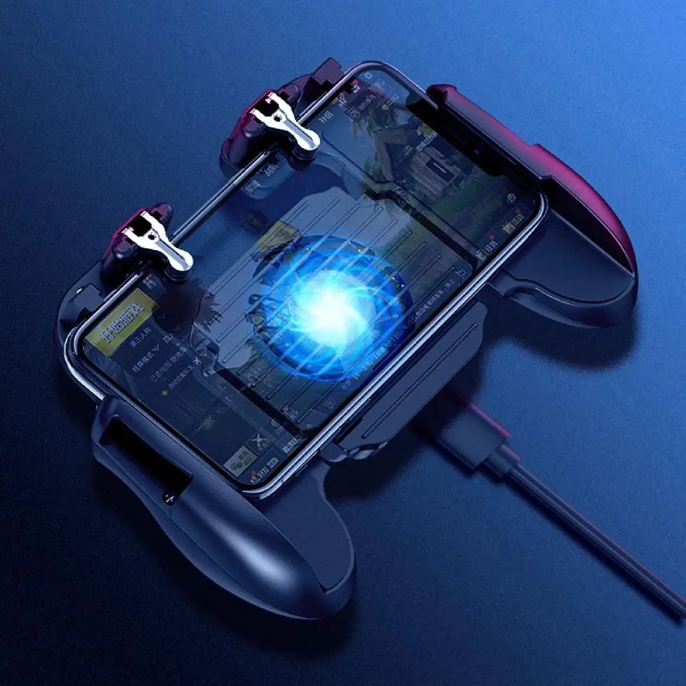  BEESCLOVER for PUBG Mobile Game Controller Gamepad with Cooling Fan Gaming Trigger for IOS Android