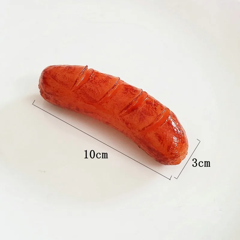 Simulation food big hot dog big sausage sausage food model ornaments barbecue window restaurant decoration photo props