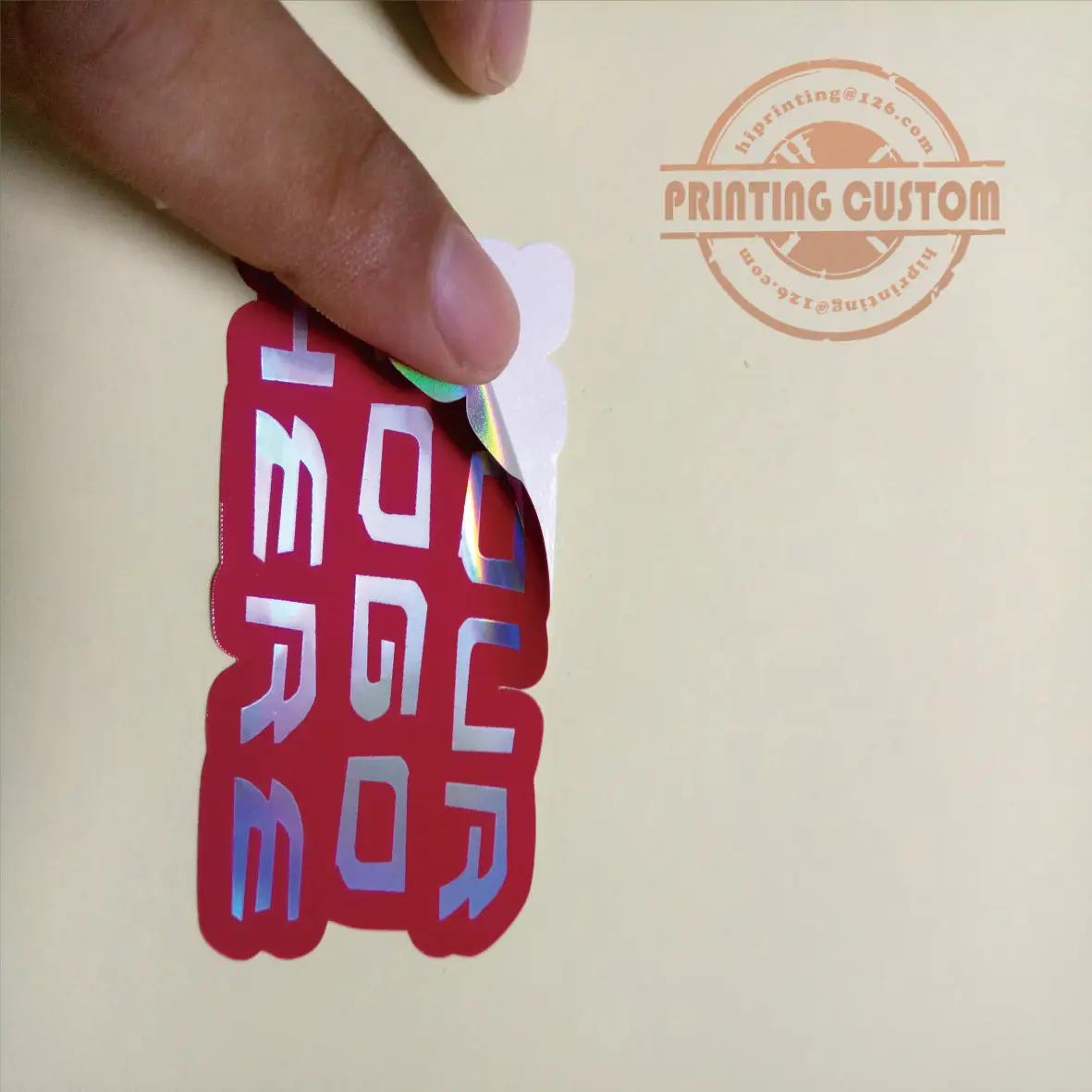 2x2 дюйма белая виниловая наклейка печать на заказ/kiss cut sticker