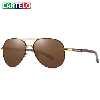 

CARTELO polarized sunglasses for men and women, designer square retro unisex sunglasses, fishing accessories, aluminum, UV400