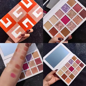 

GUICAM Matte Glitter Eyeshadow Palette Lasting Matte Glitter Shiny Eye shadow Makeup Palette Nude Color Eye Pigment