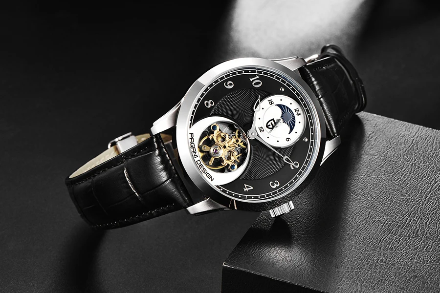 PAGANI Tourbillon Мужские Водонепроницаемые часы Мужские механические часы с скелетом оригинальные брендовые роскошные часы мужские Relogio Masculino