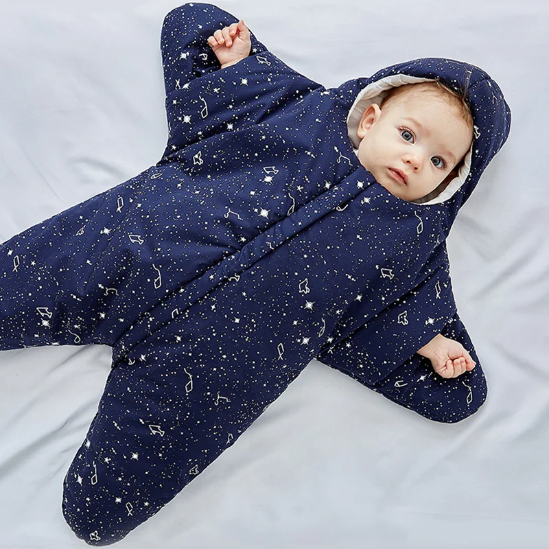 Спальный мешок Starfish для ребенка простыня новорождённого пеленания коляска
