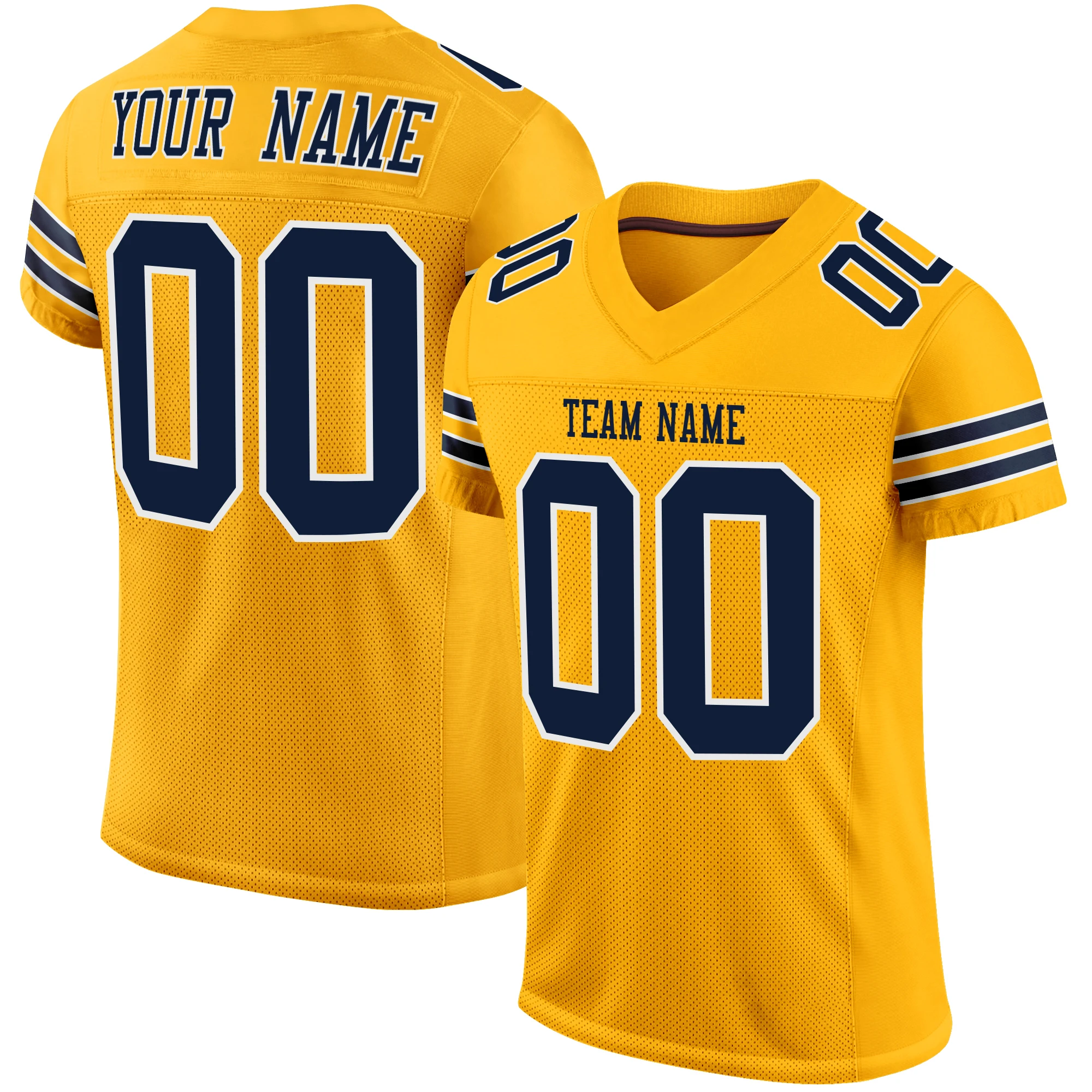 

Custom Football Jersey DIY Design Printed With Men/Women Player Name Number Outdoor Game Short Sleeve Training Sports Shirt