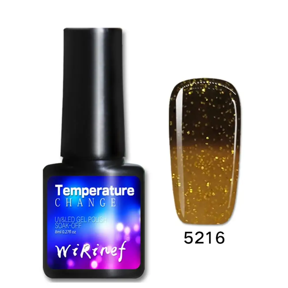 С функцией изменения цвета в зависимости от температуры гель для ногтей не раздражающий вкус УФ светодиодный Гель-лак для ногтей Маникюрный продукт - Цвет: QT0192A1
