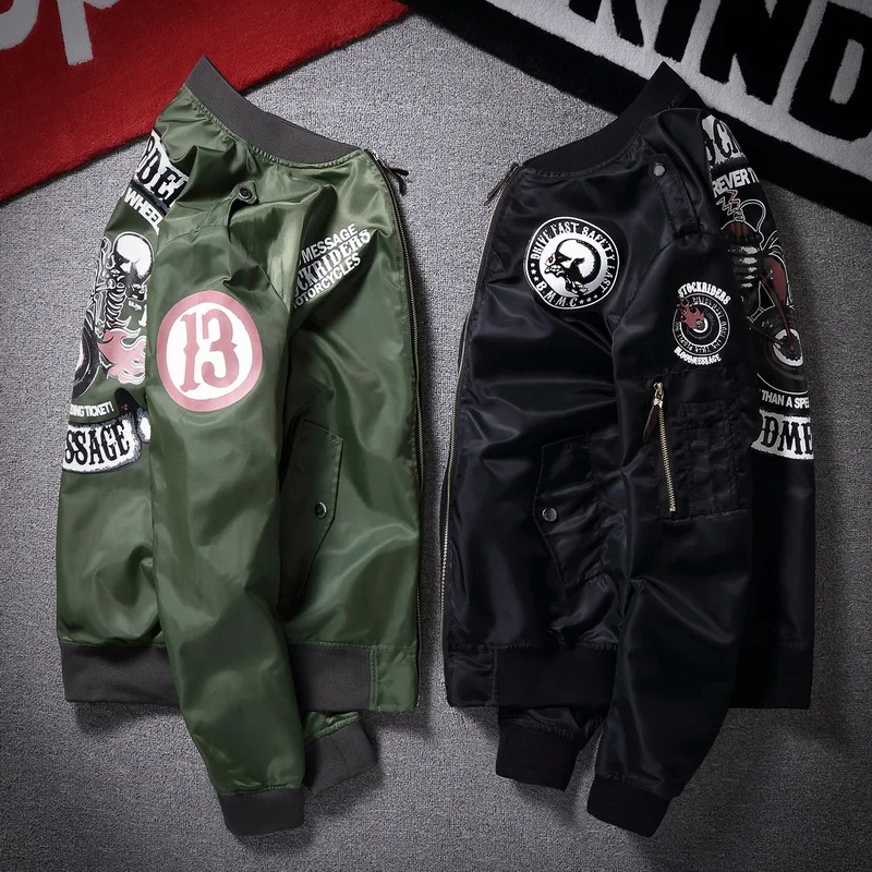 

2018 Spring And Autumn New Style Jacket Men's Stand Collar Flight Jacket MEN'S Coat Men's Youth Popular Brand Jacket 806
