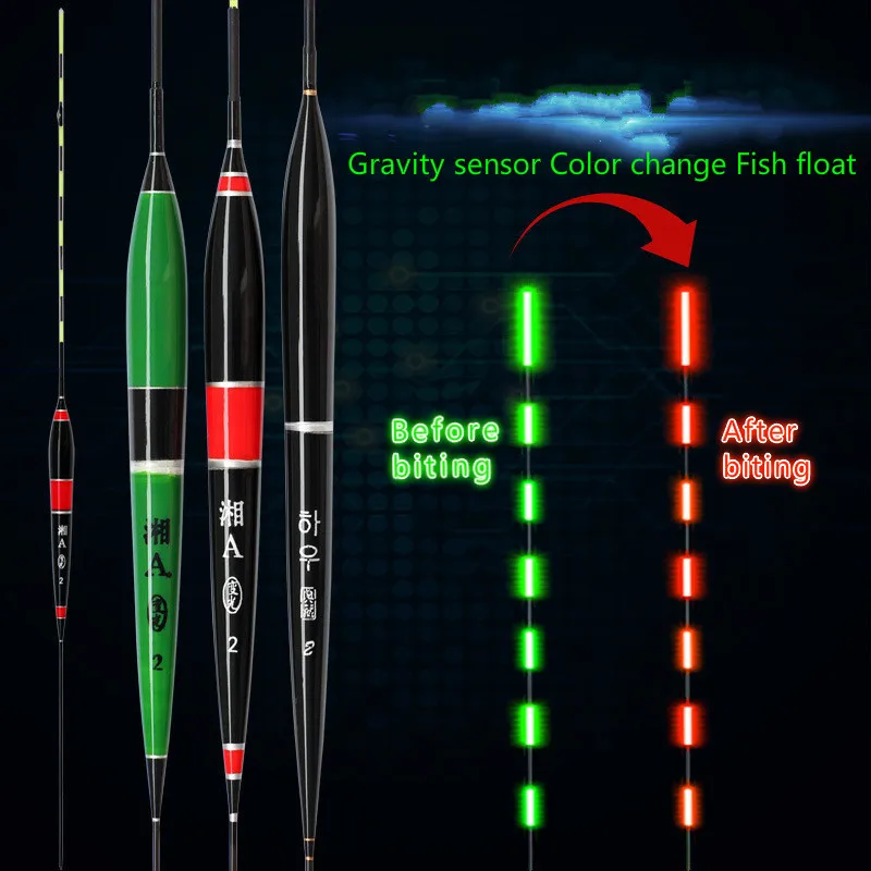 

Smart Fishing Float LED Light Luminous Glowing Floats Fish Bite Automatically Remind Electric Fishing Buoy With Batteries