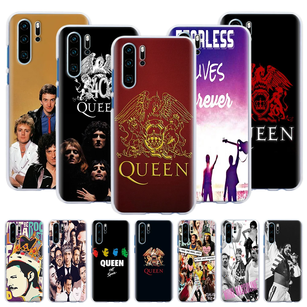 

Freddie Mercury Queen band Phone Case for Huawei P30 P20 Pro P10 P20 P9 Lite P Smart 2019 P Smart Plus Hard Cover Capa