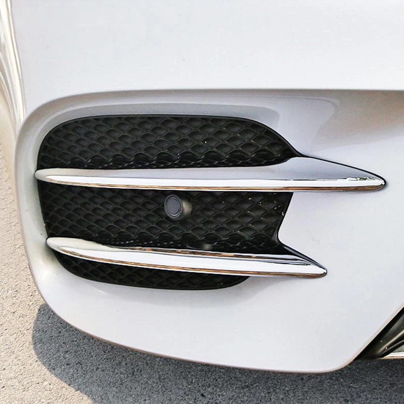 

Eyebrow Fog Lamp Cover Trim For Mercedes-Benz E Class Lamp For W213 2016 2018 Grille Exterior 4pcs Set Chrome Front Fog Part