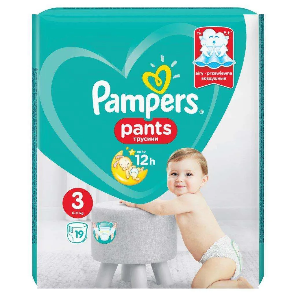 Трусики Pampers Pants 3(6-11 кг) 19 шт