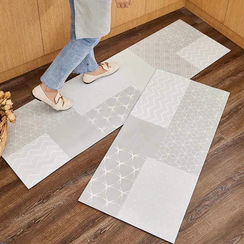 Thin Long Kitchen Mat Anti Slip Waterproof Oilproof Carpet Washable Kitchen  Rugs Hallway Door Floor Mats Mall Entrance Doormat - AliExpress