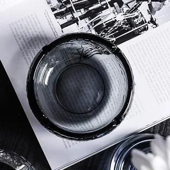 

Household Ashtray Crystal Glass Bar Cool European Retro Hotel Trend Living Room Office Crystal Glass glass ashtray ashtray