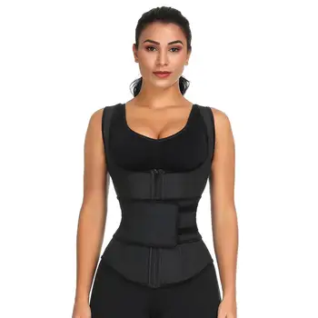 

Shaper Latex Sauna Sweat Vest Waist Trainer Cincher Women Body Slimming Trimmer Corset Workout Thermo Push Up Shirt