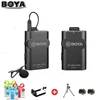 BOYA BY-WM4 BY-WM4 Pro Professional Wireless Condenser Microphone System Lavalier Video Mic for Canon Nikon Sony DSLR for iPhone ► Photo 1/6
