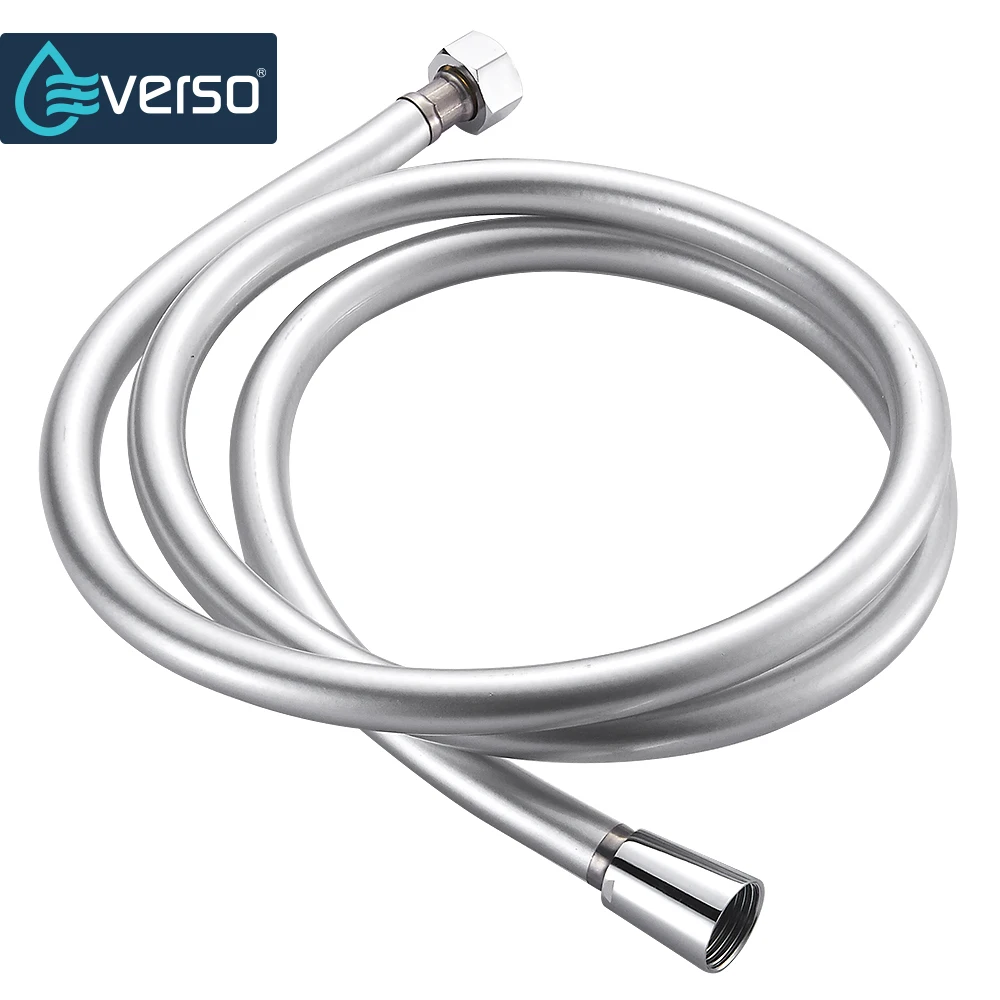 

EVERSO High quality 1.5m PVC Flexible Shower Hose Bath room shower set accessories Explosion-proof pipes