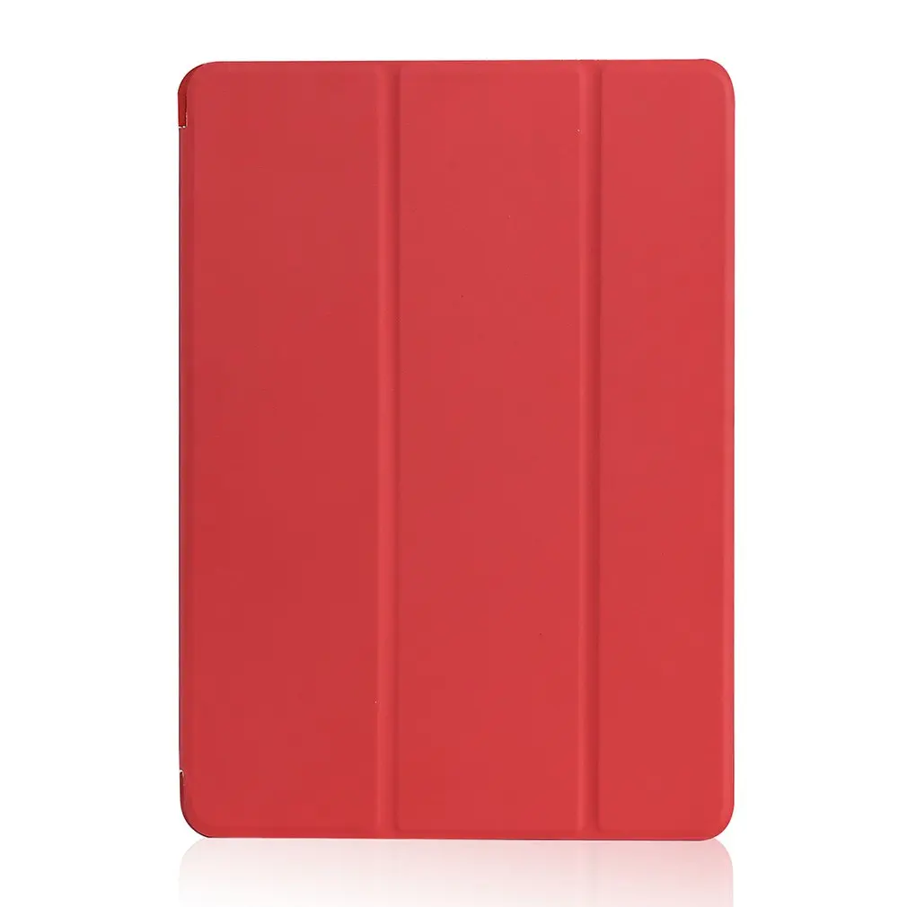 Для Ipad 9,7/Air1/Air2 универсальный чехол Tri-Fold силиконовый чехол для планшета Macbook Все включено чехол для планшета анти-осень - Цвет: Красный