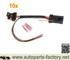 

Longyue 10pcs Polaris RZR Tail Light Power Wire Harness for Whip Brake License Plate 2015-2019 12"