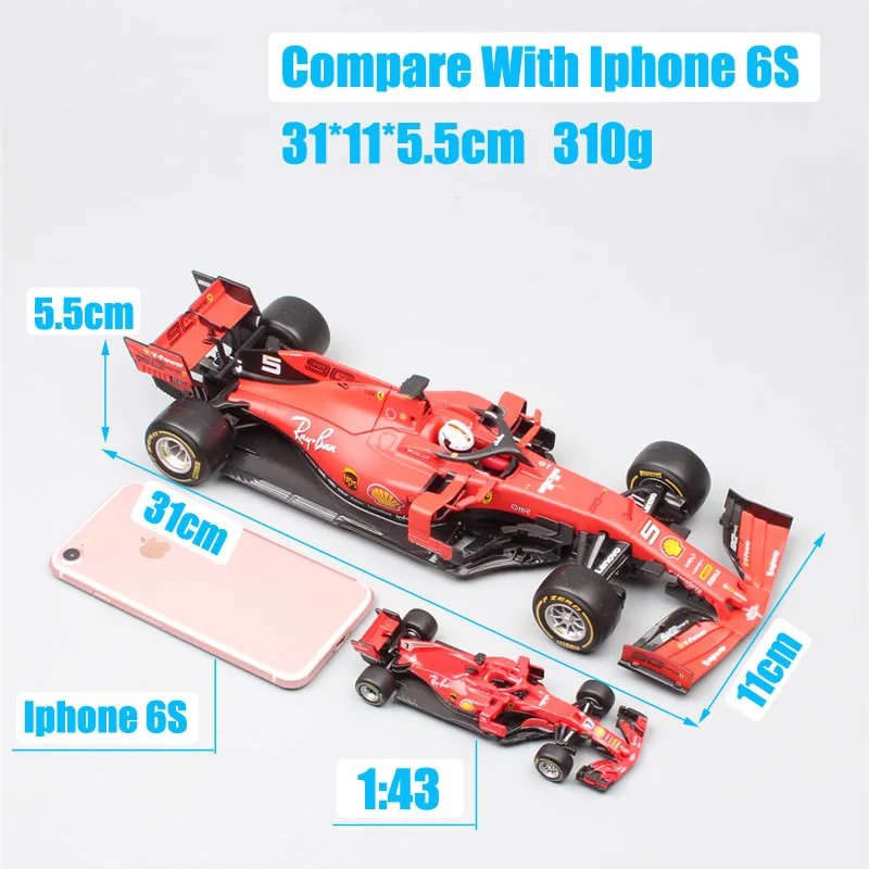 1/18 весы большой BBurago Формула гоночный автомобиль dirver SF90 № 16 Charles Leclerc № 5 Себастьян игрушечные машинки модели автомобилей