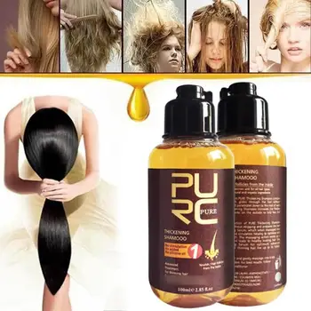 

100ml PURC Herbal Ginger Hair Shampoo Essence Treatment For Hair Loss Help Regrowth Hair repair Shampoo Dropshipping