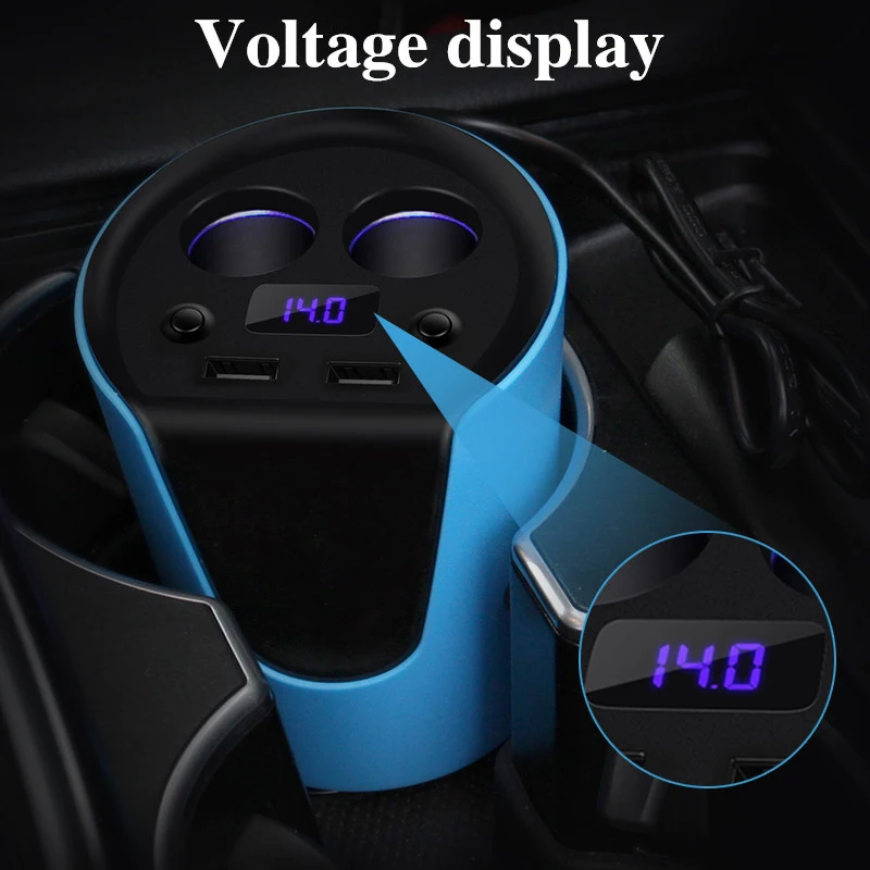 Автомобильное зарядное устройство с двумя USB портами 12 24 В 3 1 А|socket cigarette lighter|cigarette