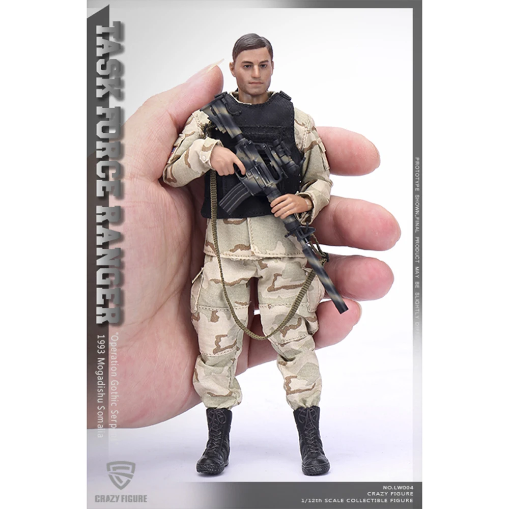 Crazy рисунок LW004 за каждый войны является истина 1/12th целевой Ranger 1993 Сомали Стрелец рисунок полный набор Рисунок