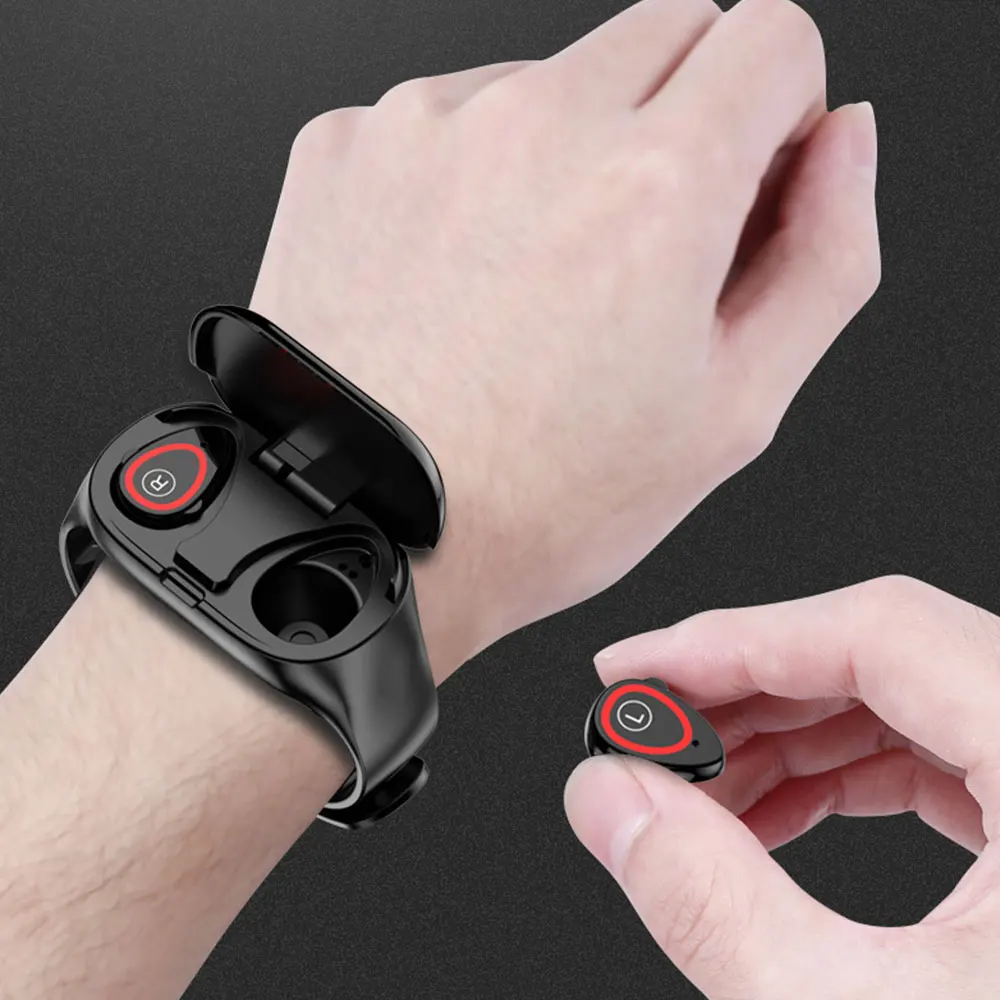 

2-in-1 Bluetooth Headset Smart Bracelet Color Screen Bracelet Bluetooth Headset Sleep Heart Rate Blood Pressure Monitor Bracelet