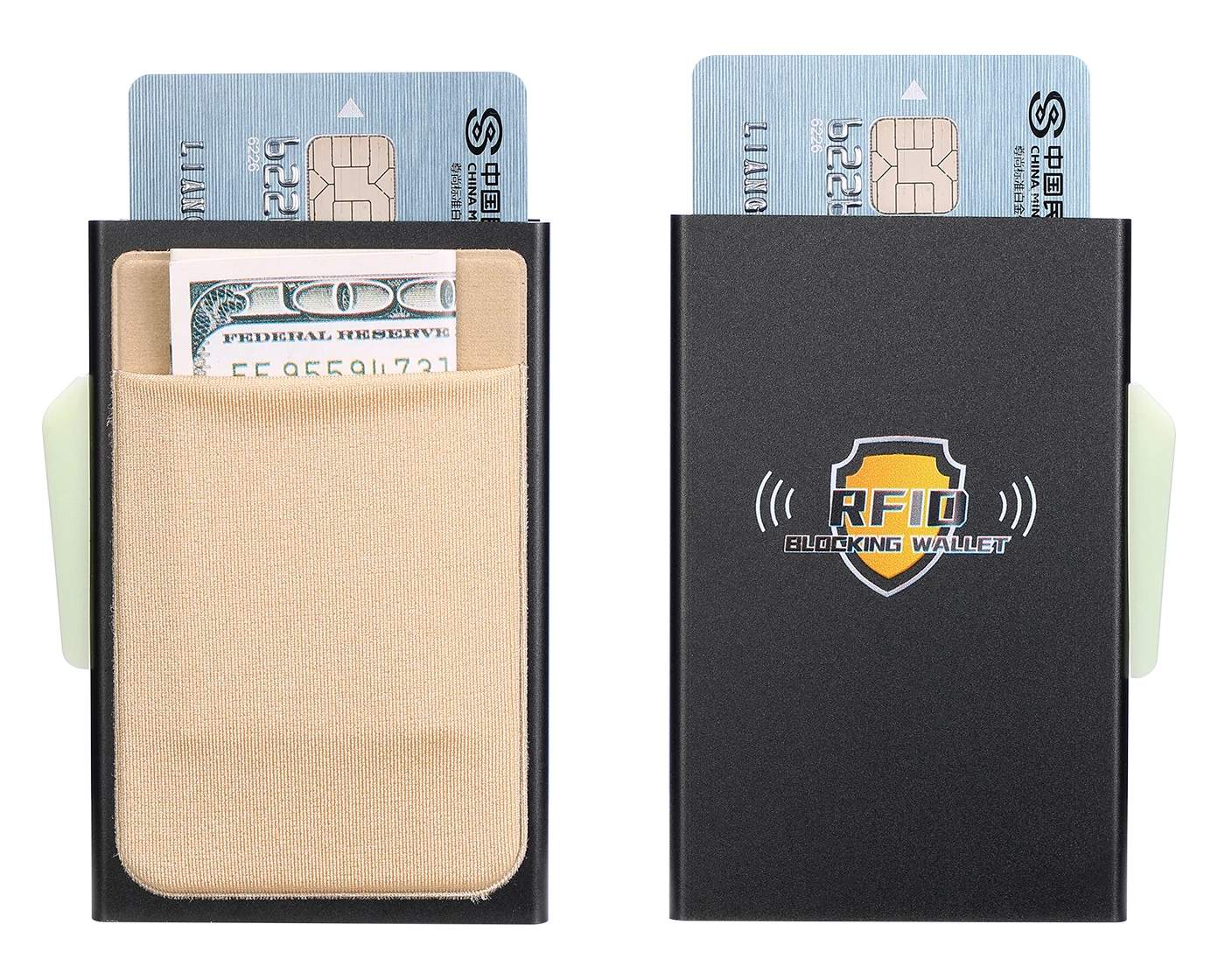 Новинка, RFID мужской мини кошелек, тонкий кошелек, бизнес стиль,, кредитный держатель для карт, мужской многофункциональный автоматический алюминиевый футляр, чехол для карт