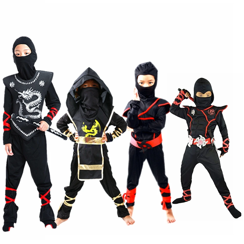 Костюм ниндзя Ninjago Косплей ассасин вечерние костюм disfraz de Ninja мальчики девочки