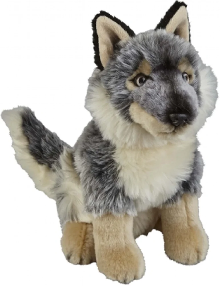 Plush Toy Wolf 25CM Cute Plush Dog Wild Stuffed Plush Doll Jungle Series Stuffed Animals Toys for Kids Baby Children Gifts wild animals baby touch and feel