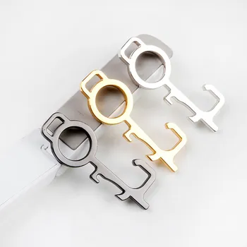 

The Safe And Easy Way To Avoide Germs-Contactless Safety Isolation Brass Key Innovation Multifunction Not Dirty Hands Tool