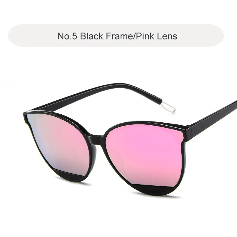 C5 PINK Модные солнцезащитные очки для женщин, фирменный дизайн, Ретро стиль, металлическая оправа, женские очки, классические зеркальные Oculos Gafas De Sol Feminino UV400 - Цвет линз: C5 PINK