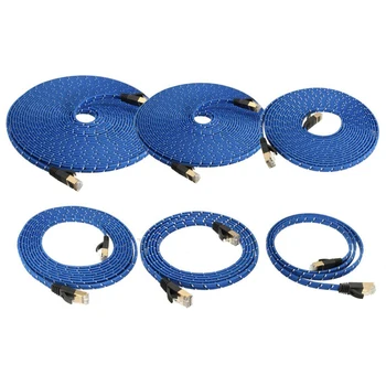 

RJ45 CAT 7 CAT7 Ethernet Internet LAN Patch Network Flat Cable Cord