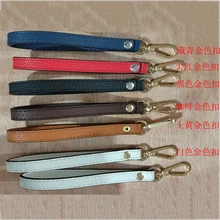 Random Color Pu Leather Strap Lanyard For Mobile Phone Keys Metal Clip Detachable Bag Handle Strap Belt Women Purse Handle