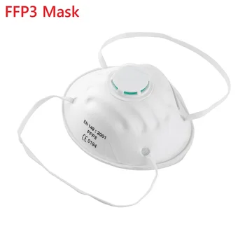 

In stock!! 10/50pcs FFP2 FFP3 Mask with Valve Anti-Fog Dust-Proof Mask Disposable Mask Protective Face Masks