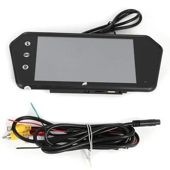 

7' Car Vehicle Reverse Rear View Mirror Display Monitor + Backup HD Camera