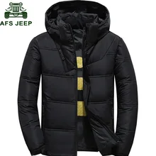 Зимняя куртка для мужчин, теплый толстый пуховик, зимняя парка, Мужская теплая верхняя одежда, Doudoune homme, Сверхлегкий пуховик на белом утином пуху, мужская куртка