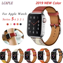 Кожаный ремешок для apple watch 4 ремешка 44 мм iwatch 42 мм 40 мм correa 38 мм pulseir браслет ремешок для apple watch 5 4/3/2