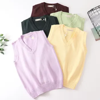 

Japan School Girl Uniform Sunshine Cosplay Halloween Vest Sweater Anime Navy