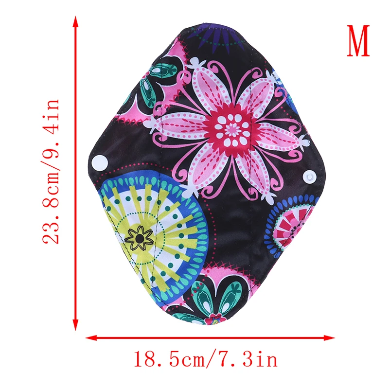S/M/L/XL многоразовые менструальные подкладки бамбуковые угольные прокладки гигиенические прокладки моющиеся трусики вкладыш мама Материнство менструальные ватные диски - Цвет: M