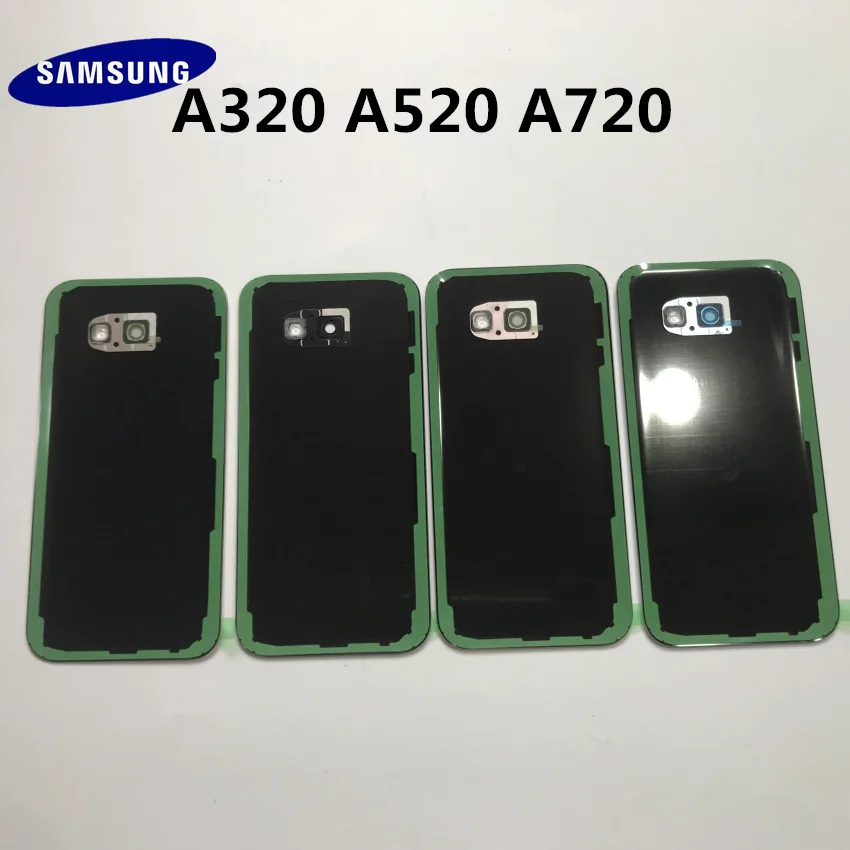 Оригинальная задняя крышка из стекла для SAMSUNG Galaxy A3/A5/A7 2017 A320 A520 A720 Замена корпуса