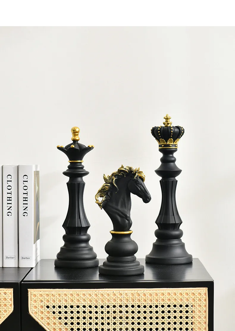 Matte Black Pawn Chess Piece Ornament – Chic Interiors Cheshire