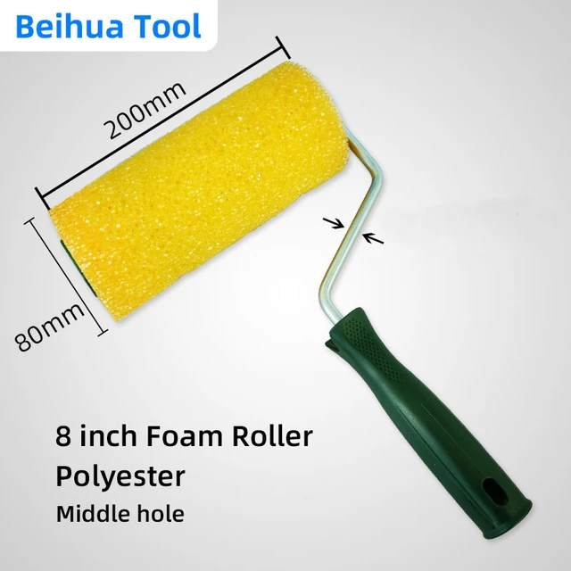 3inch Orange Texture Corner Roller Brush for Wall Decorative Foam Paint  Roller Design Sponge Roller Art Lacquer Tools Handle